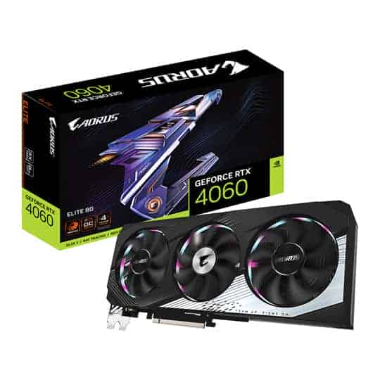 Gigabyte AORUS NVIDIA GeForce RTX 4060 ELITE 8GB Ada Lovelace Graphics Card